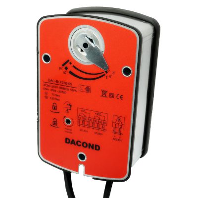 Электропривод DACOND DAC-BLF24-03T (3 Н·м, 24 В, для ОЗК, с пружиной, термоэлемент 72 °C)