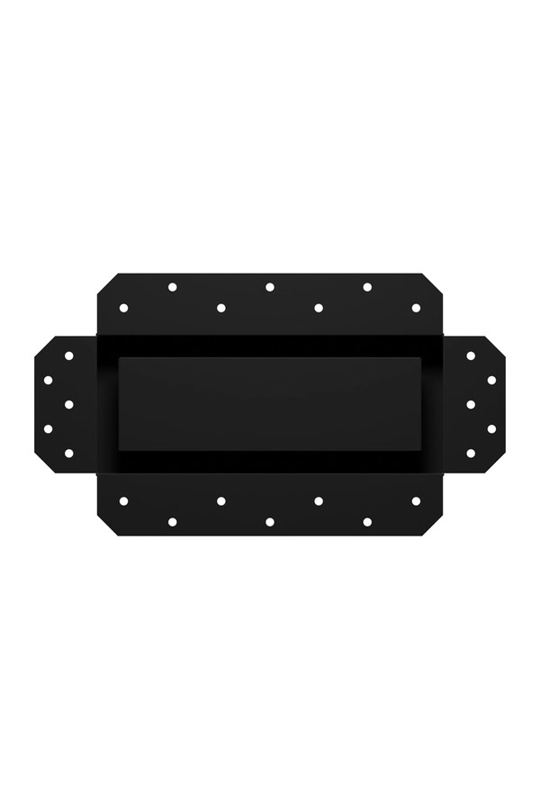 Решетка вентиляционная SGR скрытый монтаж 250x100 окрашенная сталь черный матовый ERA