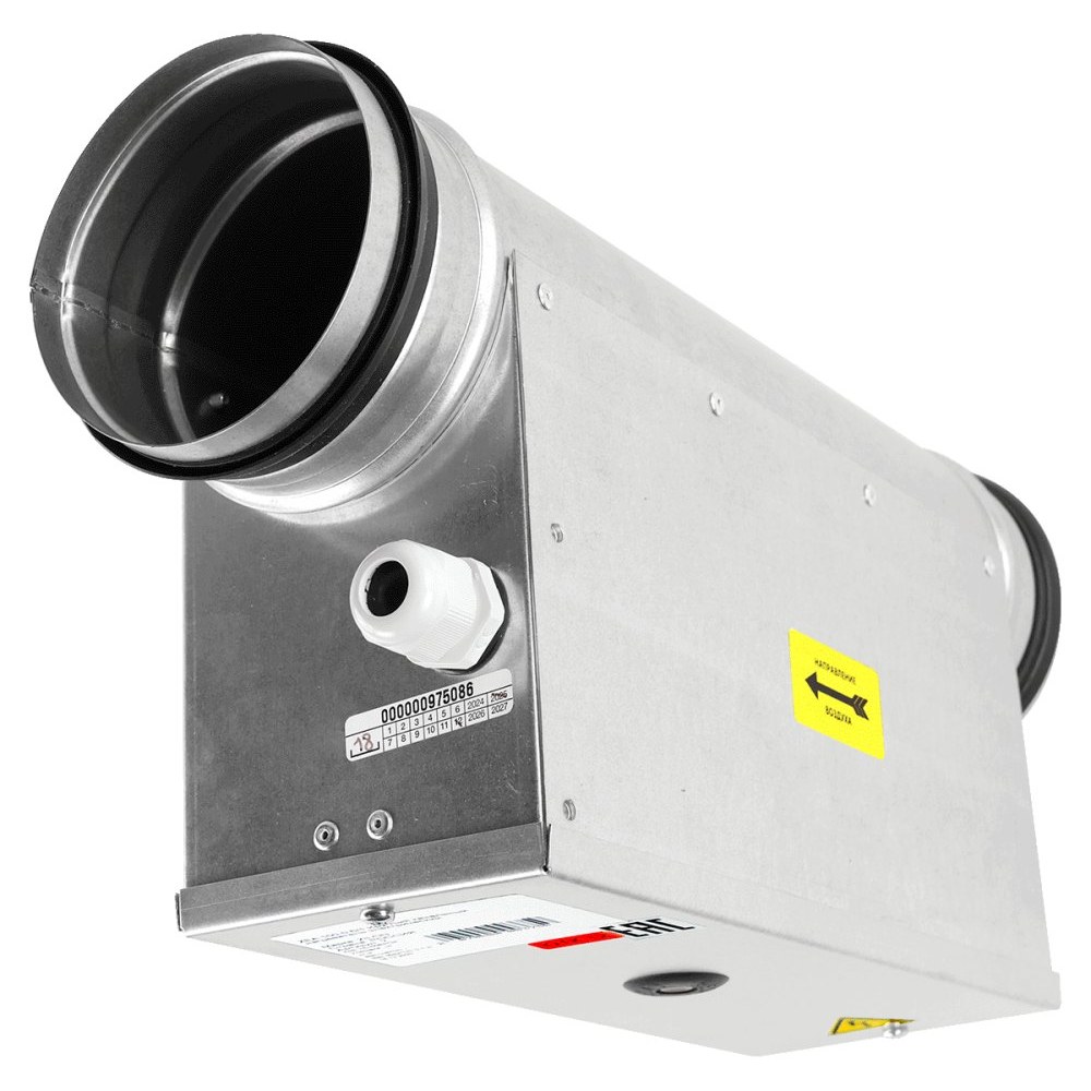 Электрический нагреватель для круглых каналов ZILON ZEA 200-3,0/1
